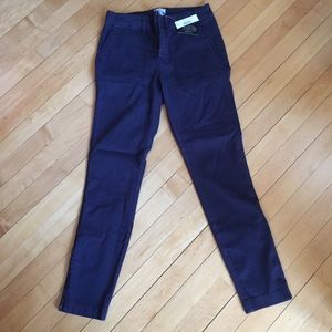 J Crew NWT Skinny stretch cargo pants w/zippers
